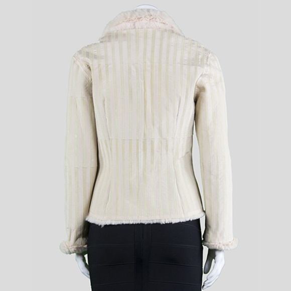 Sheri Bodell Shearling Rabbit Fur Jacket - S - Picture 3 of 3